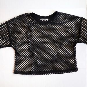 CLOZOZ Mesh Net See Through Fishnet Top